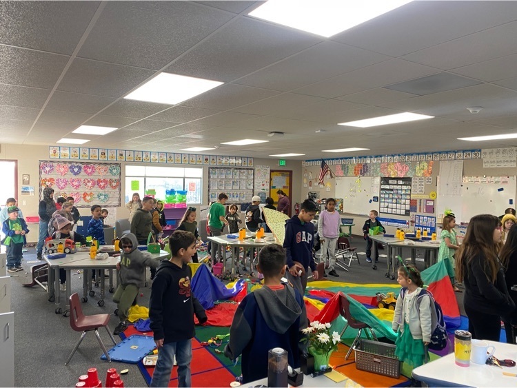kindergarten classroom after leprechaun visit