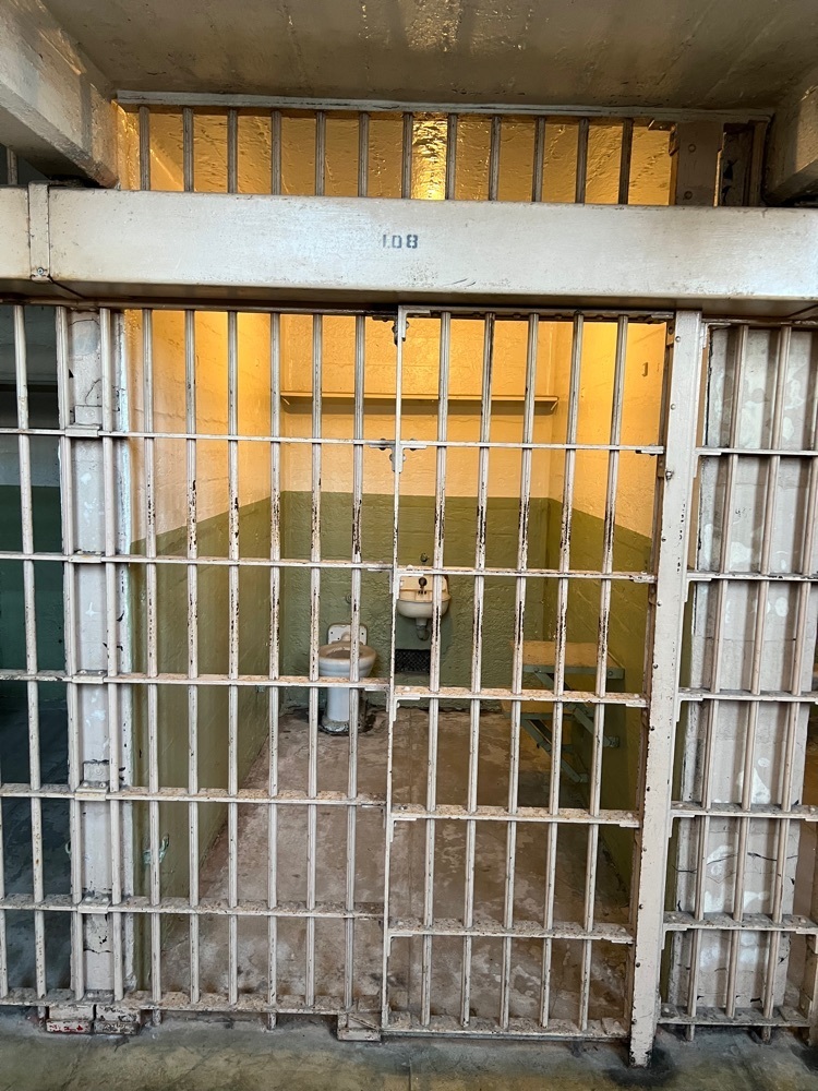A prison cell on Alcatraz 